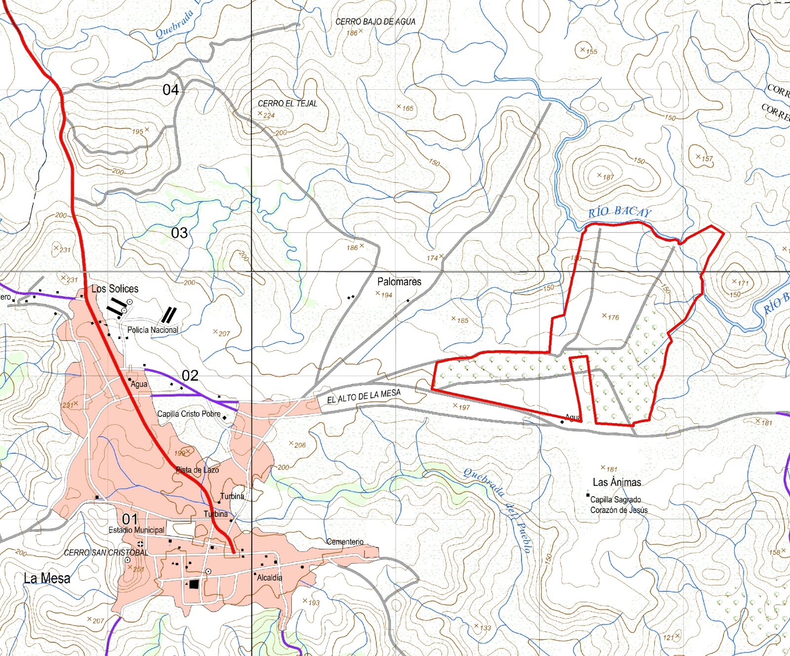 Imagen 4 – ubicación detallada de Rio Bacay